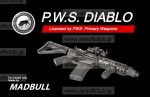 PWS Licensed Diablo Includes: Rail handguard RIS, Compensator, O
